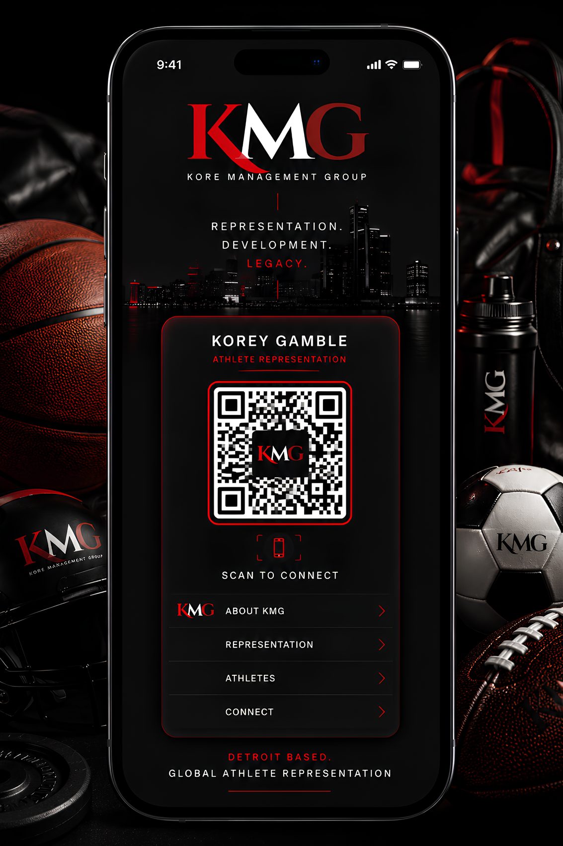 KMG digital QR card