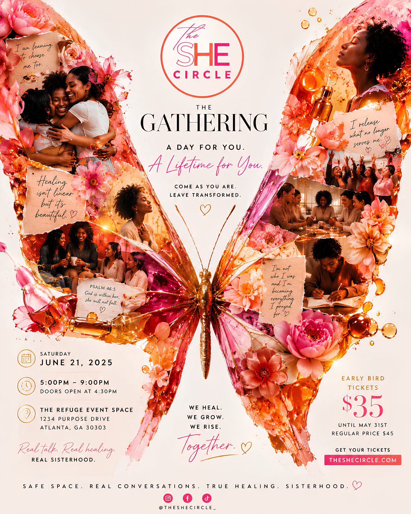 The Gathering butterfly flyer