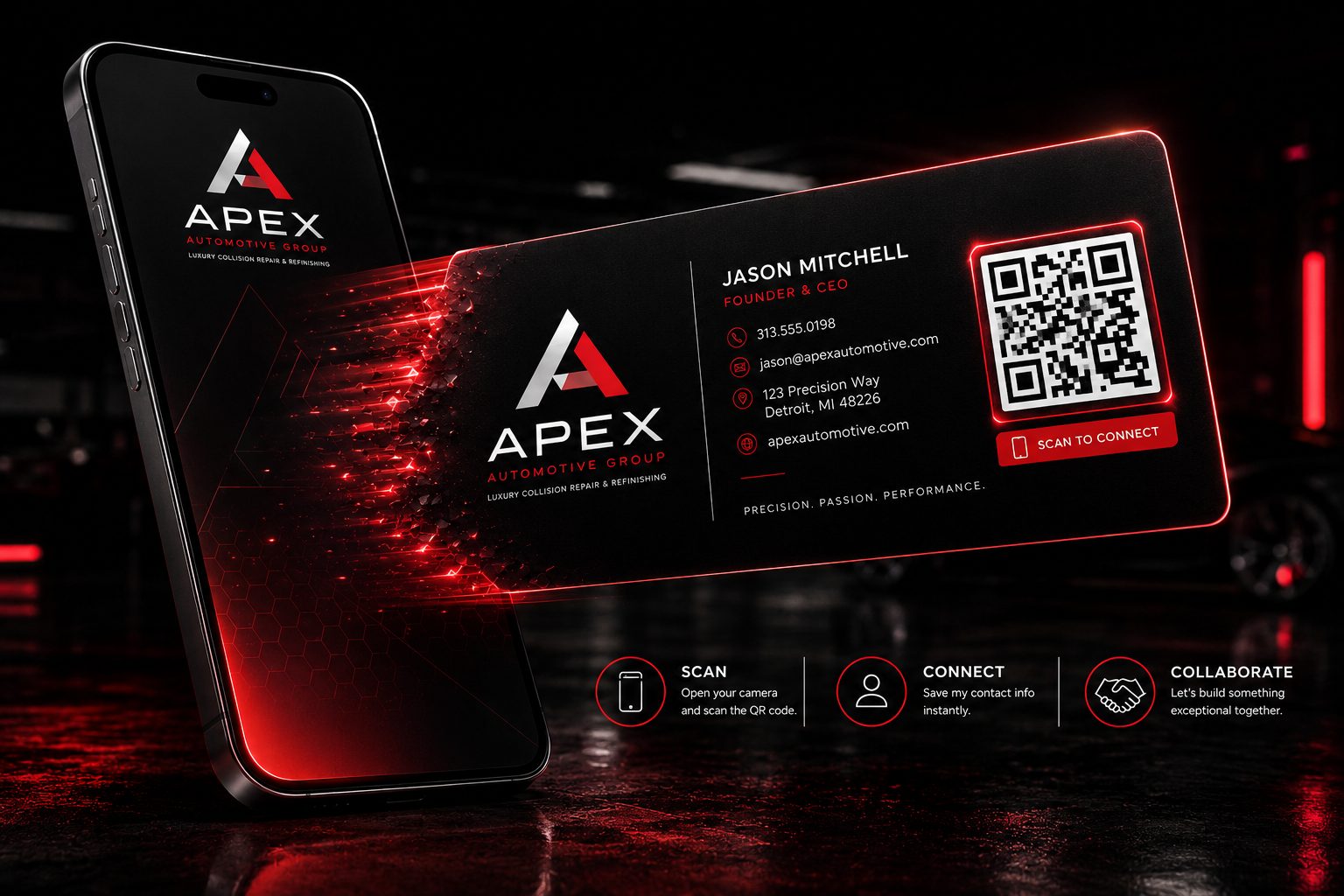 Apex QR business card