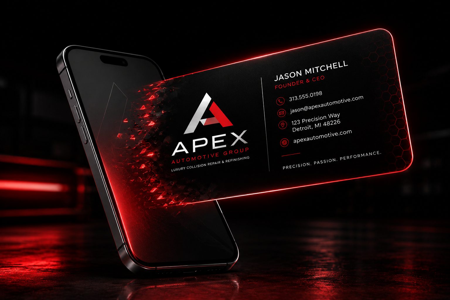 Apex digital business card