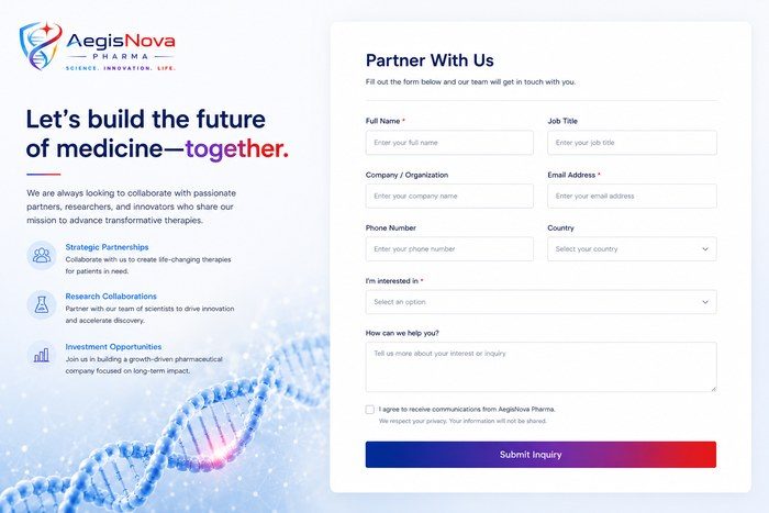 Partner with us page